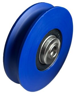 DYNSO Blue-Line deurrol, 68 mm, inwendig M8, toepasbaar op Kone ADR/ADM cabine/schachtdeur 