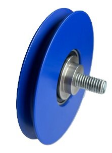 DYNSO Blue-Line kabelrol, 73mm, met as M8, toepasbaar op Kone Isola cabinedeur