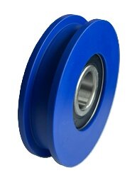 DYNSO Blue-Line deurrol, 68mm, asgat 17mm, t.b.v. vlakke rail, toepasbaar op Kone OAK45/44/ADB cabine/schachtdeur