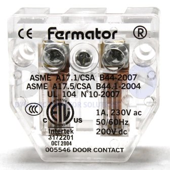 Fermator ASME A17.1 CSA