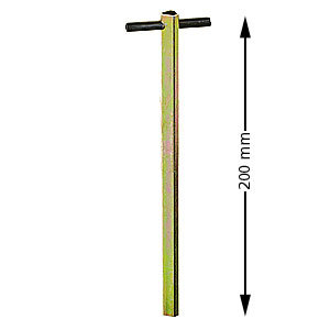 Emergency opening key, triangular 90mm