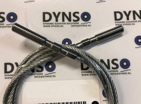 Starlift closing weight cable with 2x threaded end day size 900mm, L=1250mm