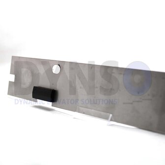 DYNSO Kone doorguide double ADX stainless steel (excl guide)