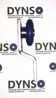 DYNSO Schindler QKS8 deurrol, 40mm, rol binnen,met 24mm verzet (beugel V1)