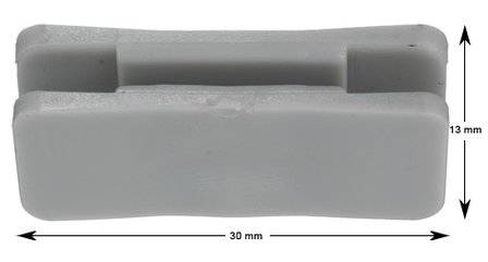 Wittur Fineline deurgeleiding kunststof 30*13mm