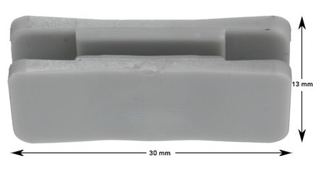Wittur Fineline doorguide plastic 30*13mm