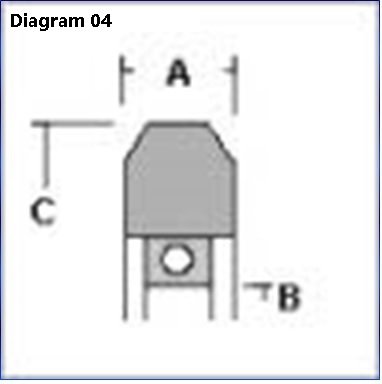 Schindler deurrol QKS6, QKS9, plaat met 20mm verzet, 74,6mm