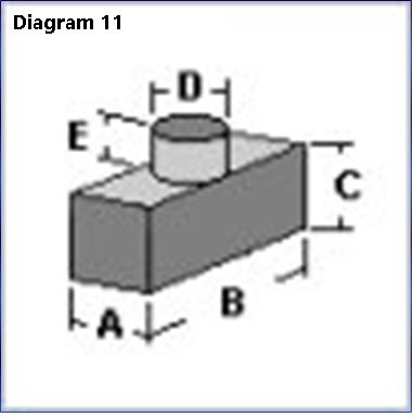 Haushahn doorguide 16mm, 30x15x11mm