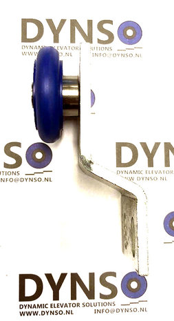 DYNSO Schindler QKS8 deurrol, 40mm, rol buiten, met 24mm verzet (beugel V2) (meest voorkomend type)