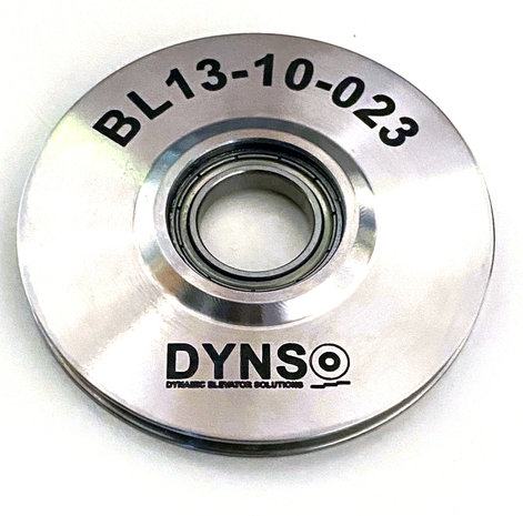 DYNSO Otis Techna RVS kabelrol, 69mm, asgat 17mm (FAA5394A7)