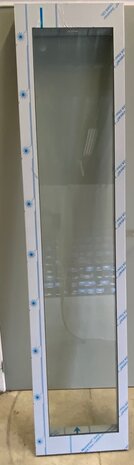 Selcom 2 doorpanels RVS with safetyglaxles, size a panel 475*2110mm