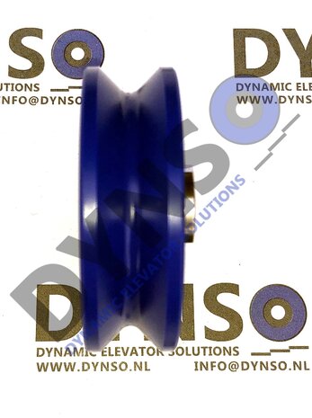 DYNSO Forsid Monitor 92VF deurrol tbv ronde rail , 52x42x16mm, inwendig M8