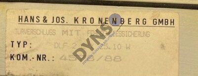 Kronenberg grendelslot DLF2L X25.10W