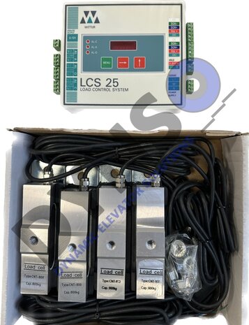Wittur LCS25 Load control system inclusief 4x CNT-800 sensoren (2doosjes)