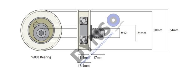 Fermator Gegendrückroll 50/11 Excentric 54mm
