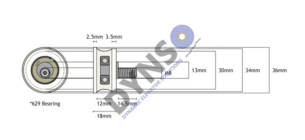 DYNSO Sematic lockroller 36mm
