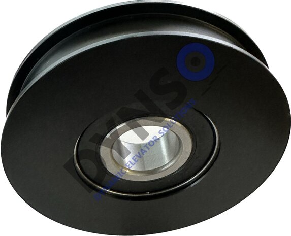 DYNSO Mitsubishi Türrolle 84mm für halbrunde Schiene, Mittelloch 20mm
