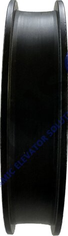 DYNSO Mitsubishi Türrolle 84mm für halbrunde Schiene, Mittelloch 20mm