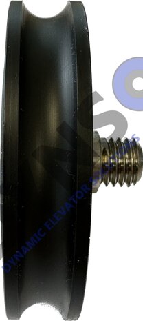 DYNSO Mitsubishi Türrolle 72mm für Rundschiene mit M12 Achse (als Ersatz für genietete Türrolle)
