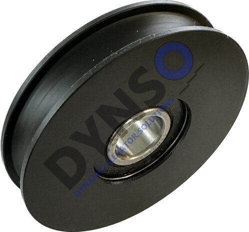 DYNSO Mitsubishi Türrolle 72mm für halbrunde Schiene, Achsloch 15mm
