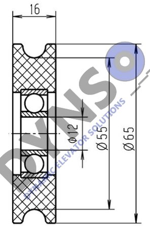 DYNSO Meiller Rollen 65mm