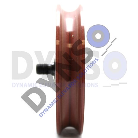 Kone doorroller AMD red 94mm, excentric bolt M10
