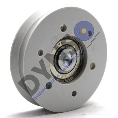 Meiller doorroller 65mm single groove with bolt M10(galvanized)