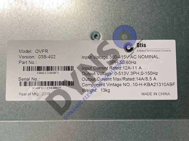 Otis ReGen OVFR 11A inverter