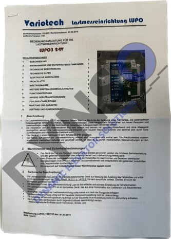 LUPO load control system, 24VDC, LUPO3 1T24