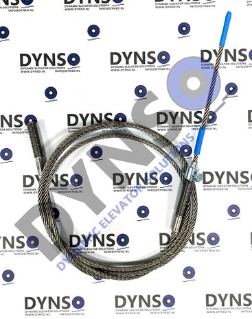 Starlift universal synchronization cable for cage door, shaft door and closing weight cable, 4mm x L=3 meters