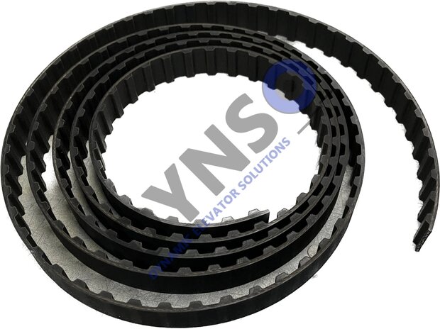 Sematic Zahnriemen H075 schwarz 19mm, Zahnhöhe 4,5mm, Zahnabstand 13mm. Pr/mtr.