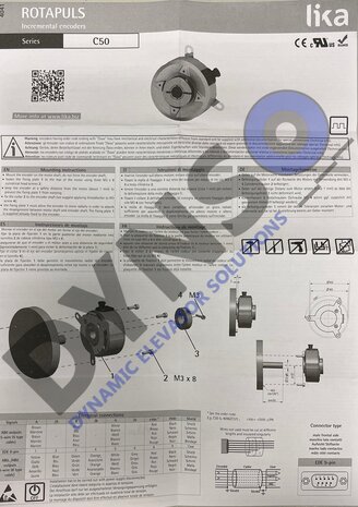 Lika Holleas Encoder C50-H4-1024-ZCU-8-PKE-RL100 (tbv als 8mm)