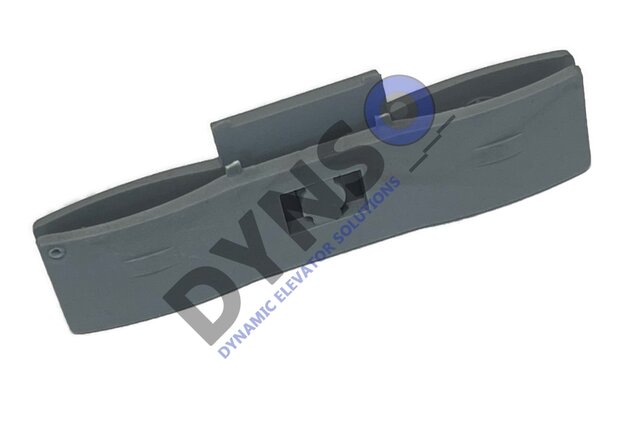 Ondergeleiding, kunststof, 74mm, toepasbaar op QKS11, T11/T82 cabine/schachtdeur 