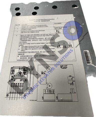 KONE LCE Kabelophanging+kooiweeg sensor met 10meter kabel aan de sensor, CR605300G01