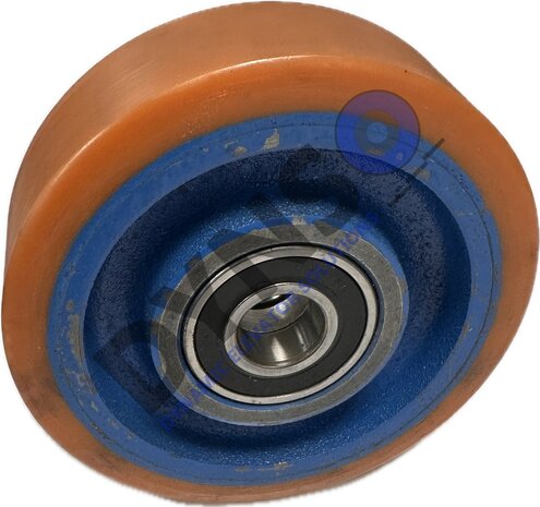 Otis leiderrol 2000H, ø125/20x38mm, 2x6204ZZ lager