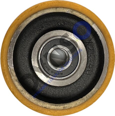 Otis leiderrol 2000H, ø125/20x40mm, 2x6204ZZ lager