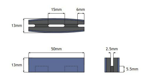 Otis deurgeleiding Prima (PAX) 50mm