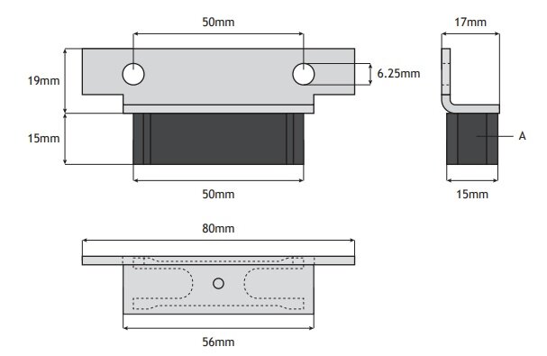 Otis Supra ondergeleiding incl. beugel