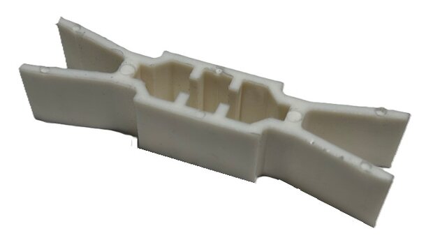 Ondergeleiding, 73x14mm, toepasbaar op QKS6, 8 en 9 cabine/schachtdeur