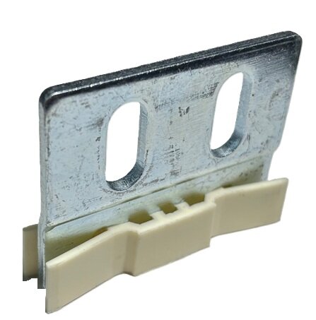 Ondergeleiding, incl. houder, 57x73mm, toepasbaar op QKS6, 8 en 9 cabine/schachtdeur