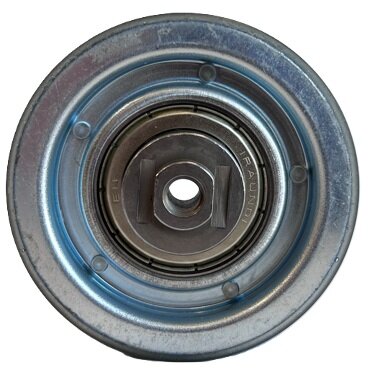 Deurrol, 76mm, asgat M8, ronde rail, incl. montagebout, toepasbaar op Otis Techna cabine/schachtdeur