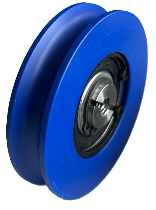 DYNSO Blue-Line deurrol, 68 mm, inwendig M8, toepasbaar op Kone ADR/ADM cabine/schachtdeur 
