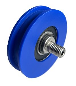 DYNSO Blue-Line deurrol, 68mm, met excentrische as M10, t.b.v. vlakke rail, toepasbaar op Kone OAK45/44/ADB cabine/schachtdeur