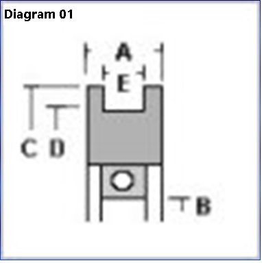 DYNSO Schindler Varidor 30 deurrol, 74,5mm, asgat 17mm