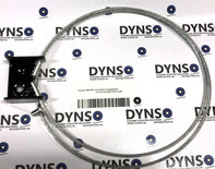 Thyssen M2TD6 schachtdeur koppelkabel, ø=3,2 x L=1350mm, 2x pers einddop met beugel