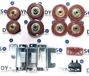 Basis revisieset KONE AMD Kooideur telescoop 2 vleugels (50mm deurrollen)