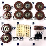 Basis revisieset KONE AMD kooideur, telescoop, 3 vleugels (50mm deurrollen)