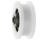 Prisma Deurrol vlakke rail met M8 gat 44/38x17mm