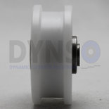 Prisma Deurrol vlakke rail met M8 gat 44/38x17mm