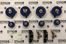 Basis revisiepakket DYNSO Sematic 2000, kooi/schachtdeur 60mm rollen, centraal open, 2 vleugels